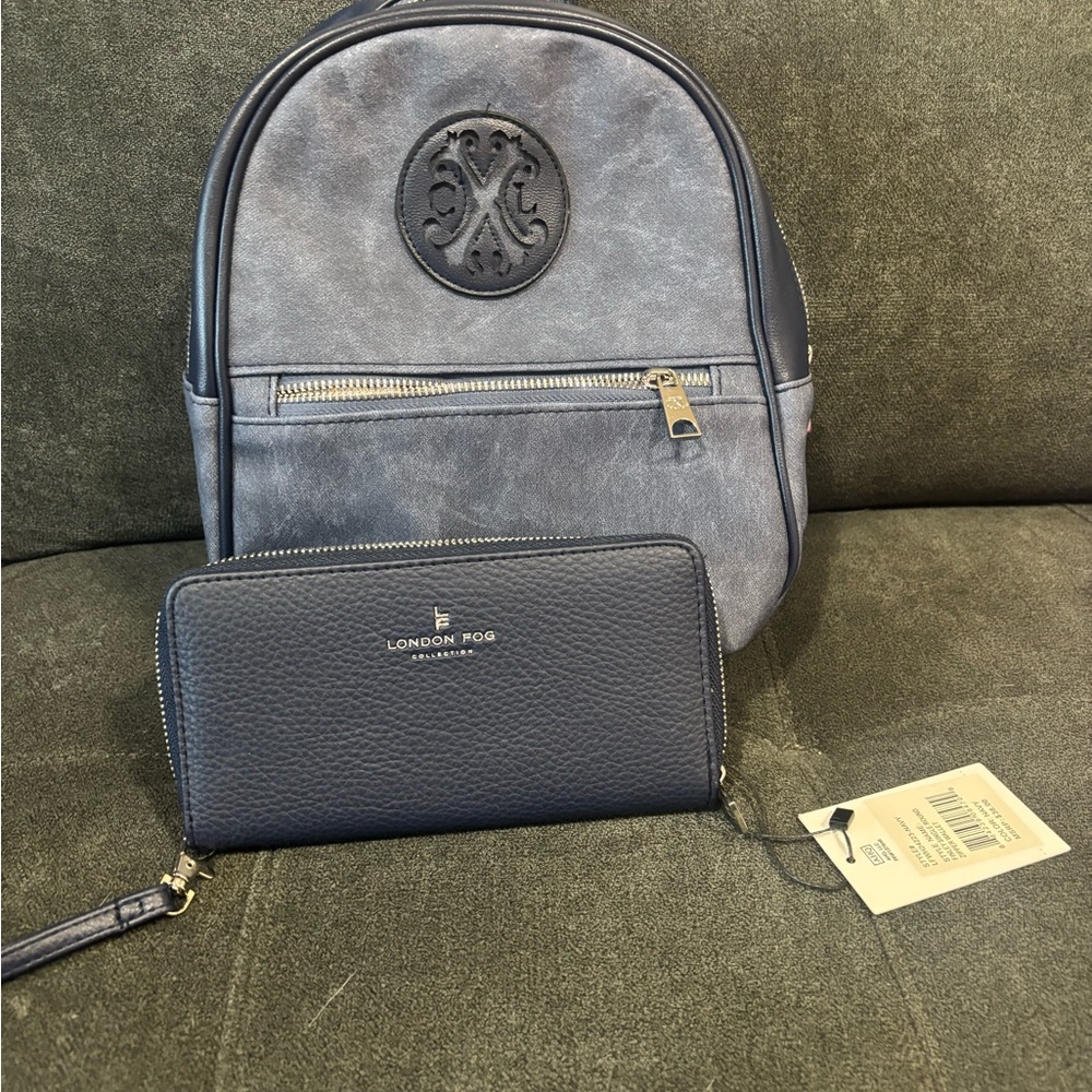Christian Lacroix Denium Back Pack with a London Fog Wallet